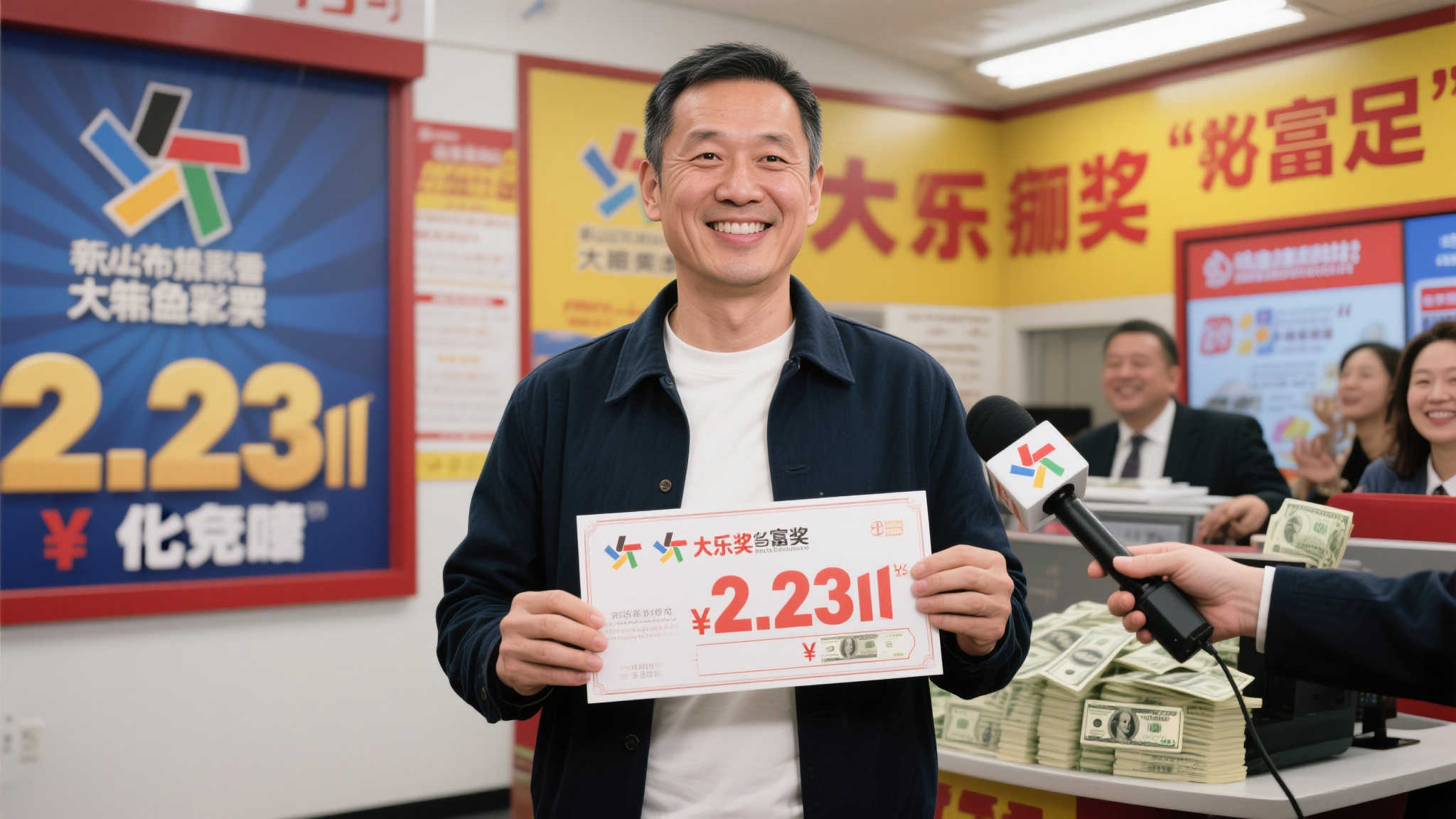 大乐透2.23亿中奖者低调领奖：身着便装，生活工作如常-图
